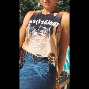 Acid wash custom shirt band Motörhead